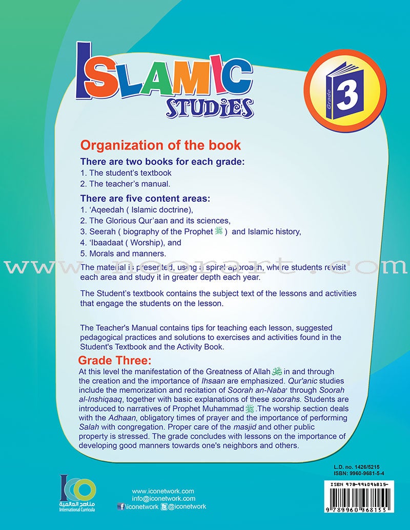 ICO Islamic Studies Textbook: Grade 3 (Light Version)