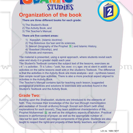 ICO Islamic Studies Workbook: Grade 2, Part 2