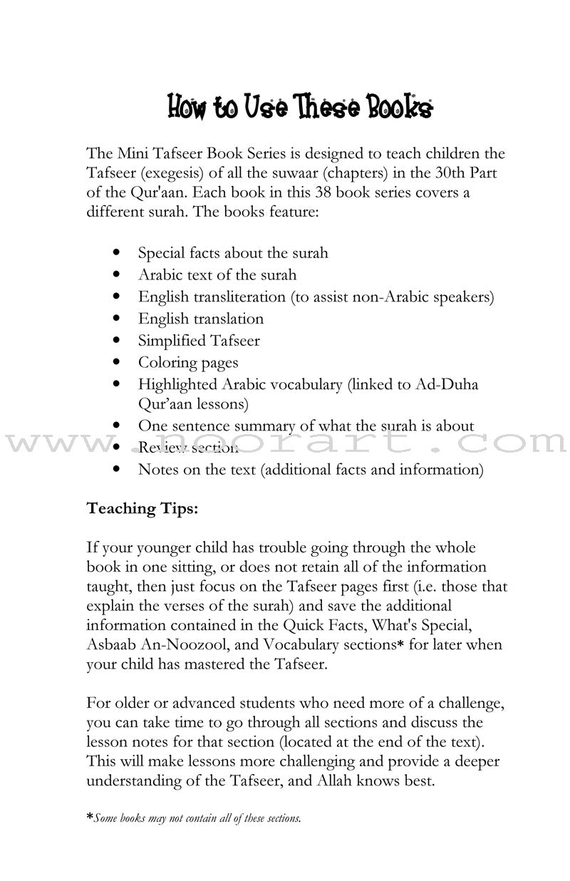 Mini Tafseer Book Series: Book 24 (Suratul-Layl)