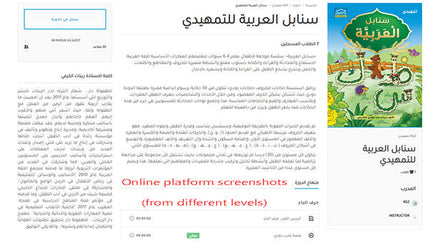 Arabic Sanabel Online Platform Package: Level 4