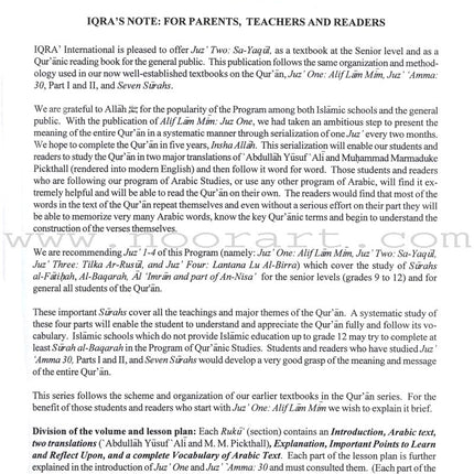 A Study of the Qur'an Textbook Juz' Four (Lantana Lu Al-Birra)
