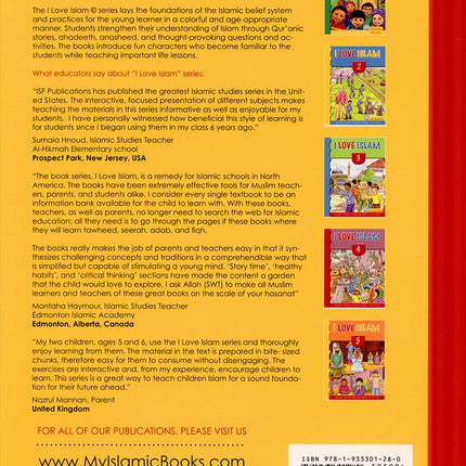 I Love Islam Worksheets/Workbook: Level 4