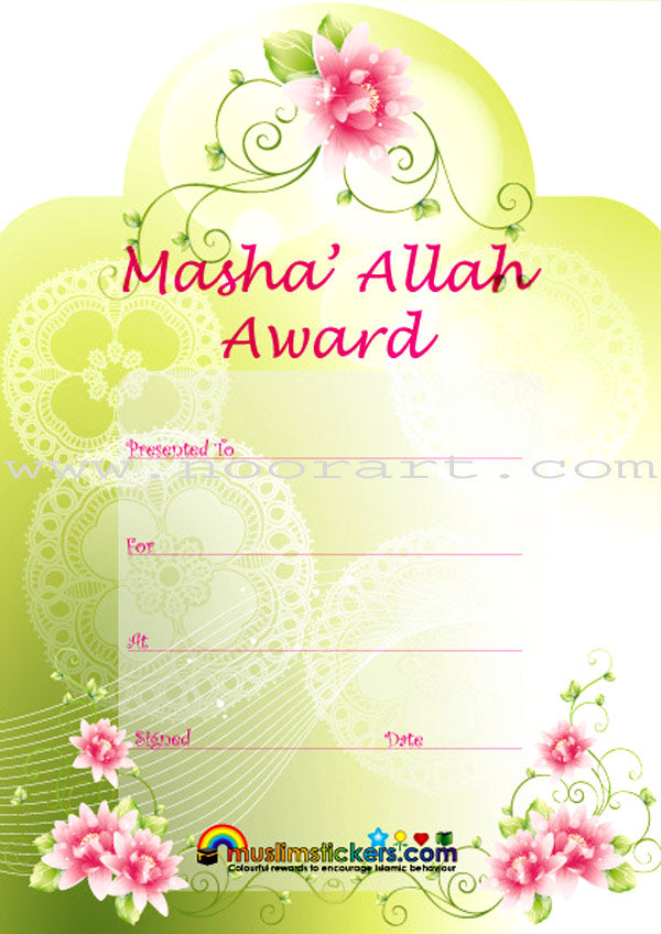 Masha'Allah Flower Award (10 Awards)