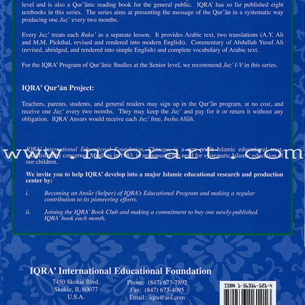 A Study of the Qur'an Textbook Juz' Four (Lantana Lu Al-Birra)