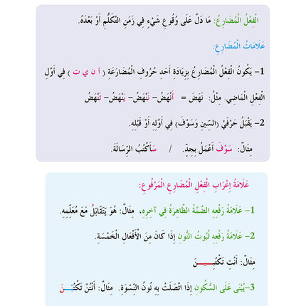 In The Arabic Language Garden Simplified Grammar: Level 6 في حديقة اللغة العربية كتاب القواعد المبسطة