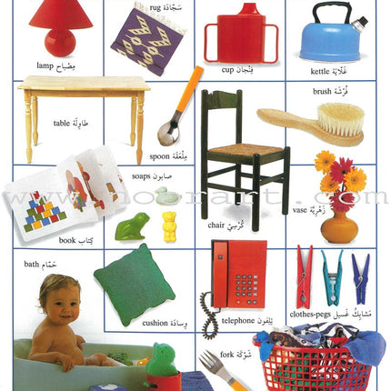 Baby and Toddler's Big Book of Everything English-Arabic