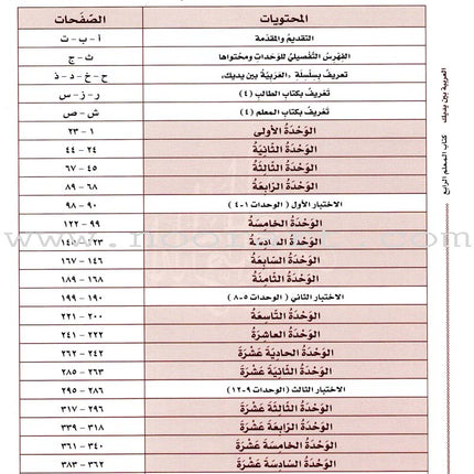 Arabic Between Your Hands Teacher Book: Level 4 العربية بين يديك كتاب المعلم