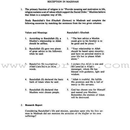 The Messenger of Allah Workbook: Volume 2 (Madinah Period)