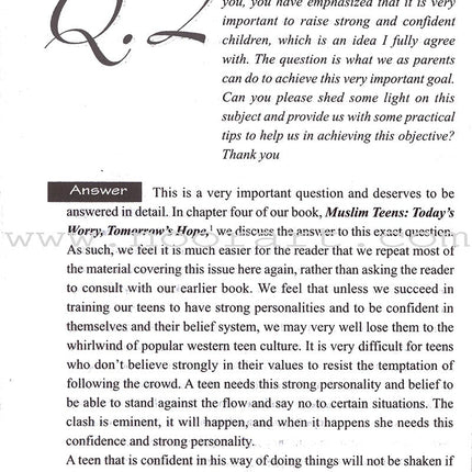 Answers to Frequently Asked Questions on Parenting: Part 3