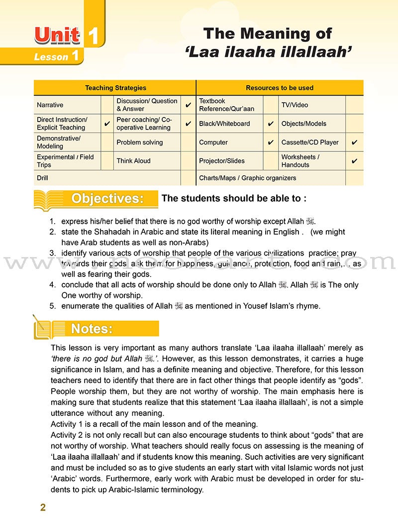 ICO Islamic Studies Teacher's Manual: Grade 2 (Light Edition)