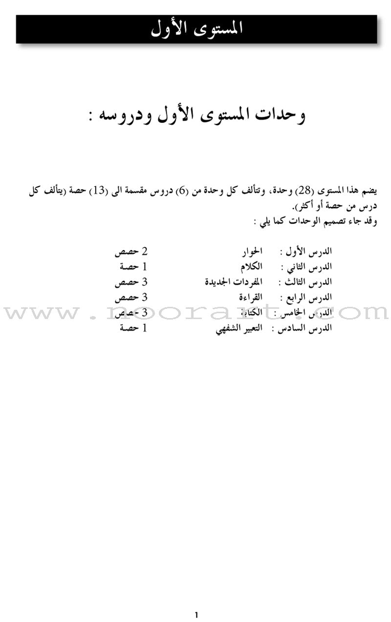 I Learn Arabic Simplified Curriculum Teacher Case: Level 1