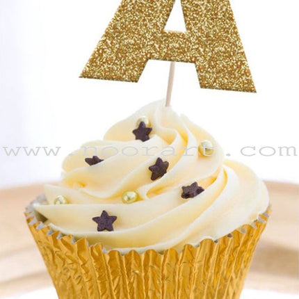 Gold Glitter Letter Stickers (Happy Eid)