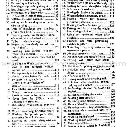 Summarized Sahih Al-Bukhari (Large Size)