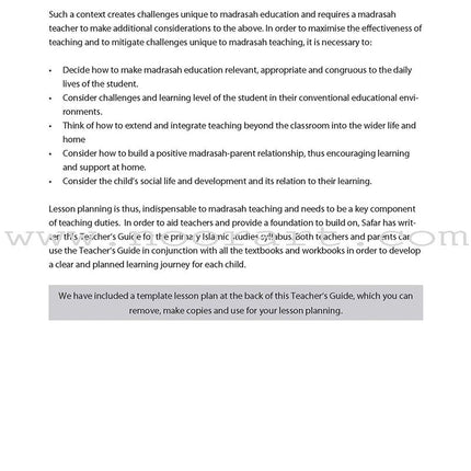 Safar Teacher's Guide for Islamic Studies: Level 3