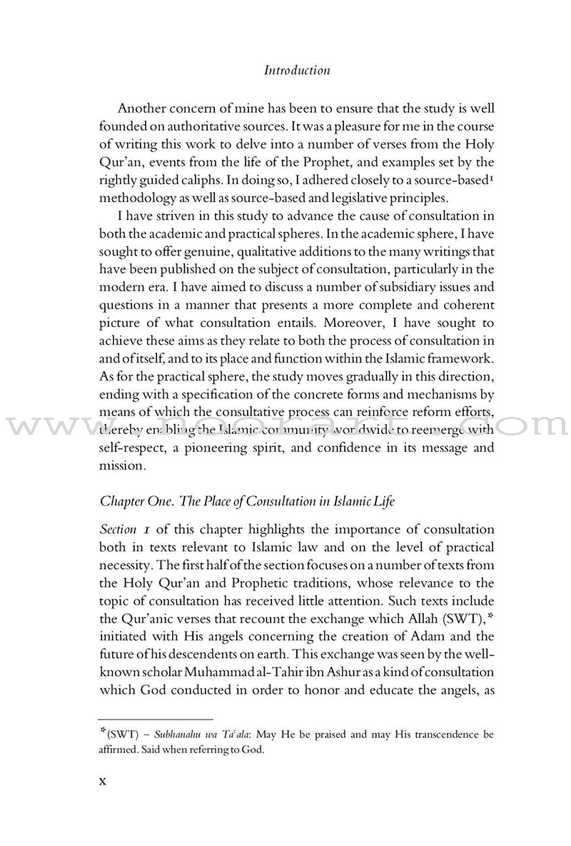 Al-Shura: The Qur'anic Principle of Consultation