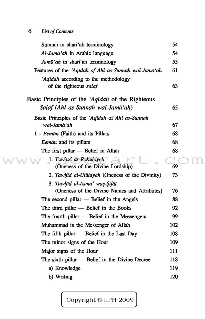 Islamic Beliefs - A Brief Introduction to the ‘Aqeedah of Ahl as-Sunnah wal-Jamâ‘ah