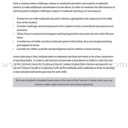 Safar Teacher's Guide for Islamic Studies: Level 5