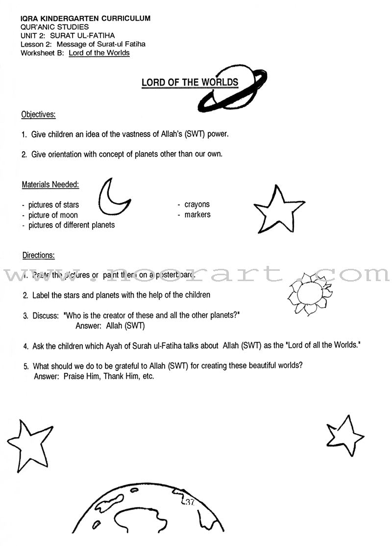 IQRA' Kindergarten Curriculum - Qur'anic Studies: Volume 3 (Curriculum Guide for Kindergarten)