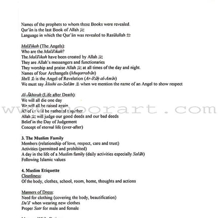 IQRA' Elementary Curriculum (Developed for grades 1-6)
