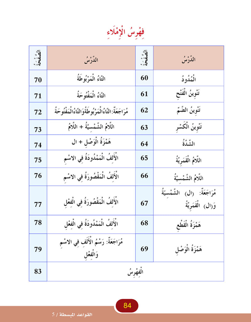 In the Arabic Language Garden Simplified Grammar: Level 5 في حديقة اللغة العربية كتاب القواعد المبسطة