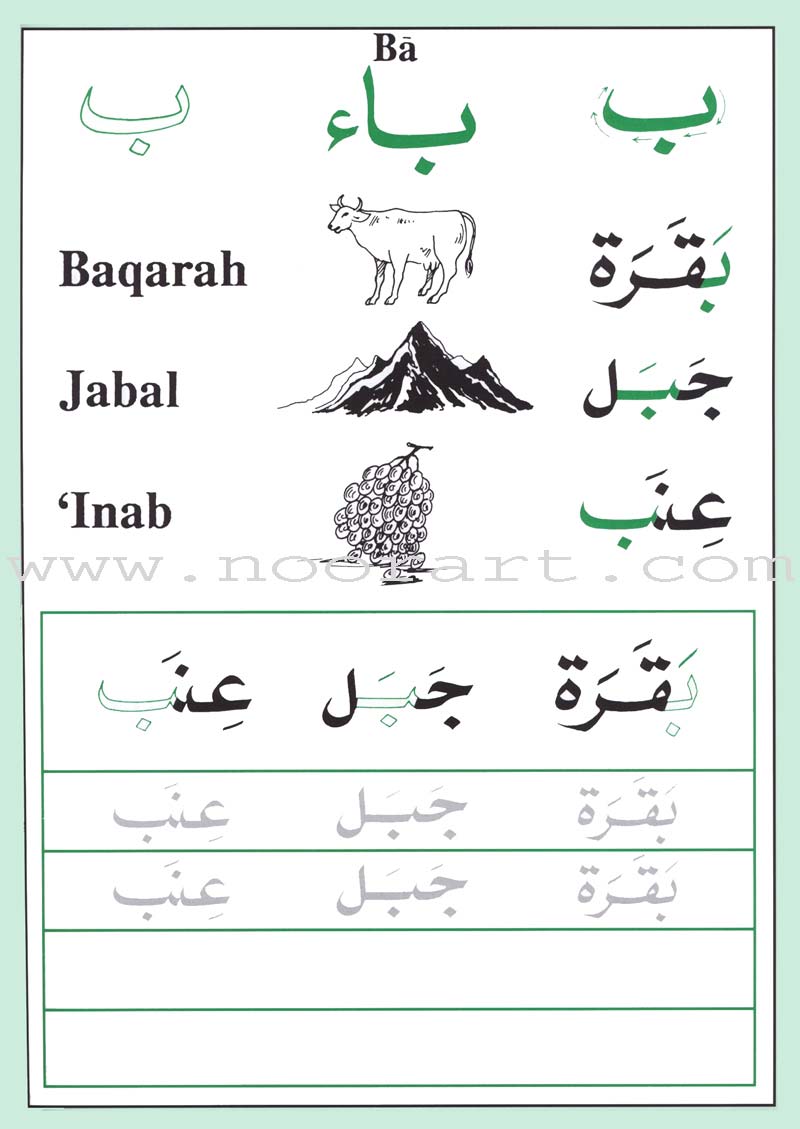 Shape and Forms of Arabic Letters