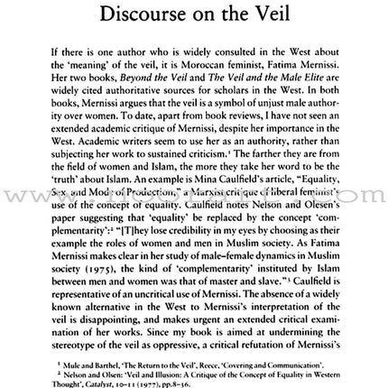 Rethinking Muslim Women And the Veil