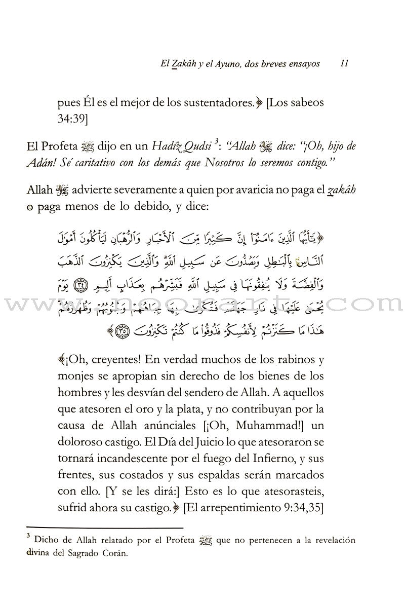 El Zakâh y El Ayuno Dos Breves Ensayos - Zakat and Fasting