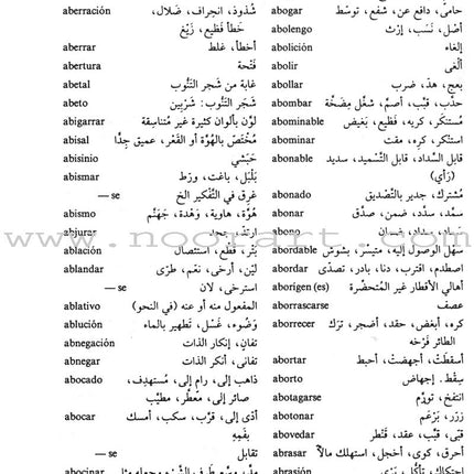 Diccionario De Estudiantes (Student Dictionary) Arabic-Spanish Spanish-Arabic