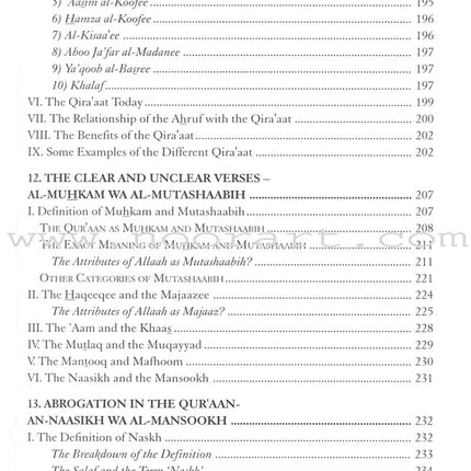 An Introduction to the Sciences of the Qu'raan