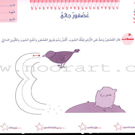 Educational Card - Collection of Letters and Numbers: Level KG1, Part 2 باقة حروف وأرقام