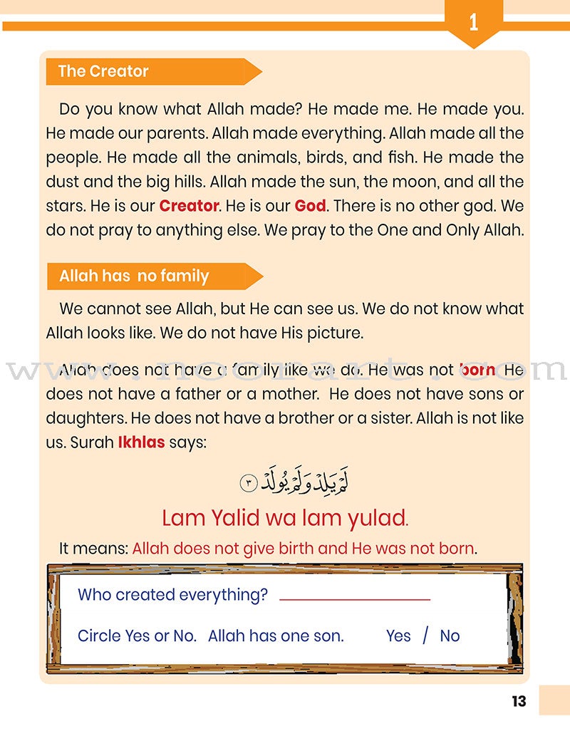 Weekend Learning Islamic Studies: Level 1 (Revised and Enlarged Edition)