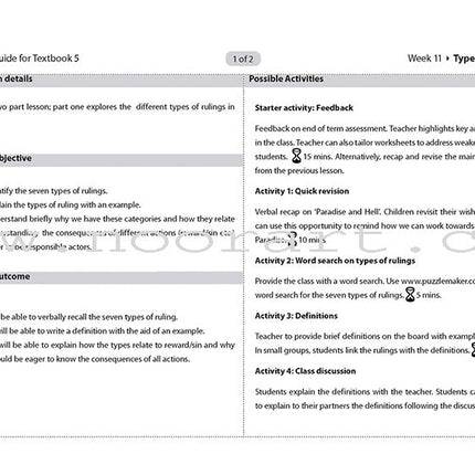 Safar Teacher's Guide for Islamic Studies: Level 5
