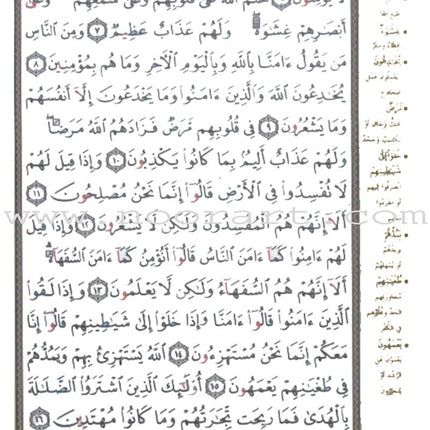 Tajweed Qur'an (Surah Al Baqara, Obvious Edition) مصحف التجويد
