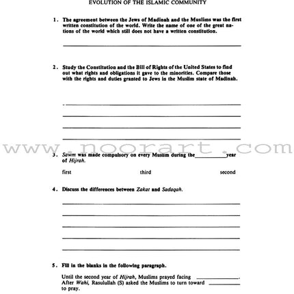 The Messenger of Allah Workbook: Volume 2 (Madinah Period)