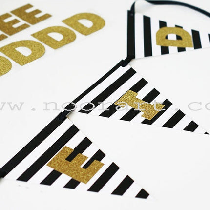 Gold Glitter Letter Stickers (Happy Eid)