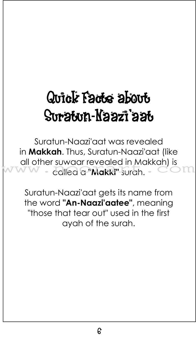Mini Tafseer Book Series: Book 37 (Suratul-Naazi'aat) سورة النازعات