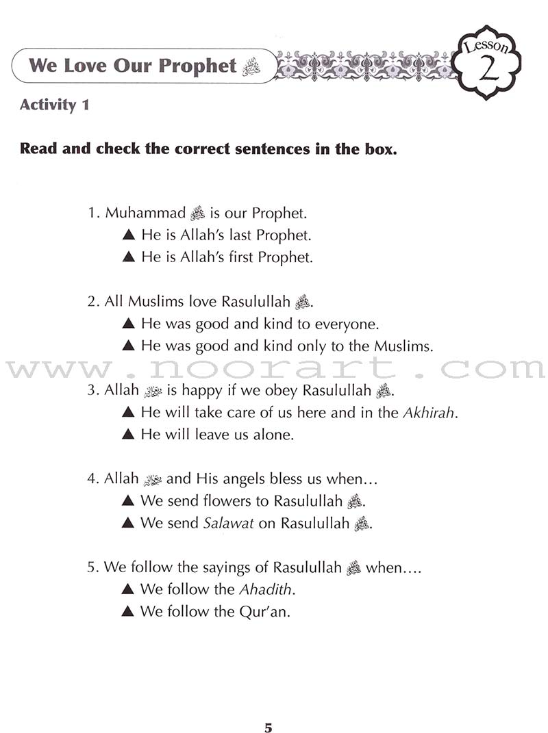 Our Prophet Muhammad(s) Workbook: Grade 2 (Life in Makkah)