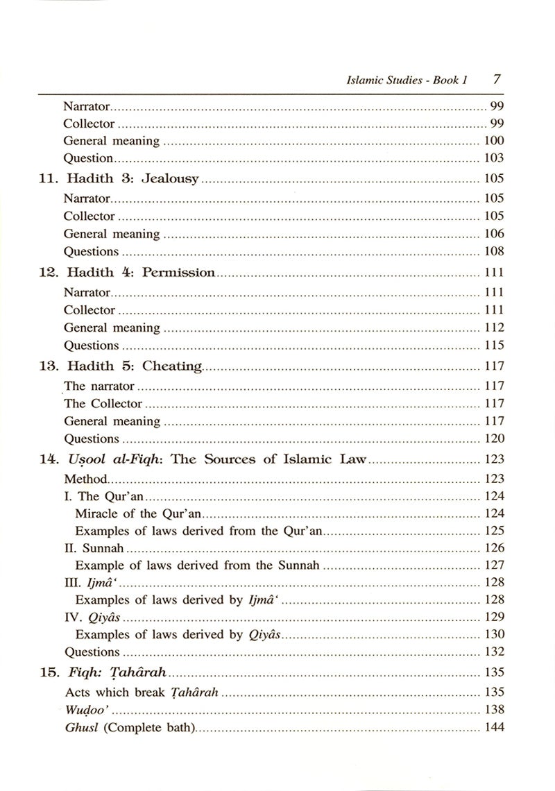 Islamic Studies: Book 1