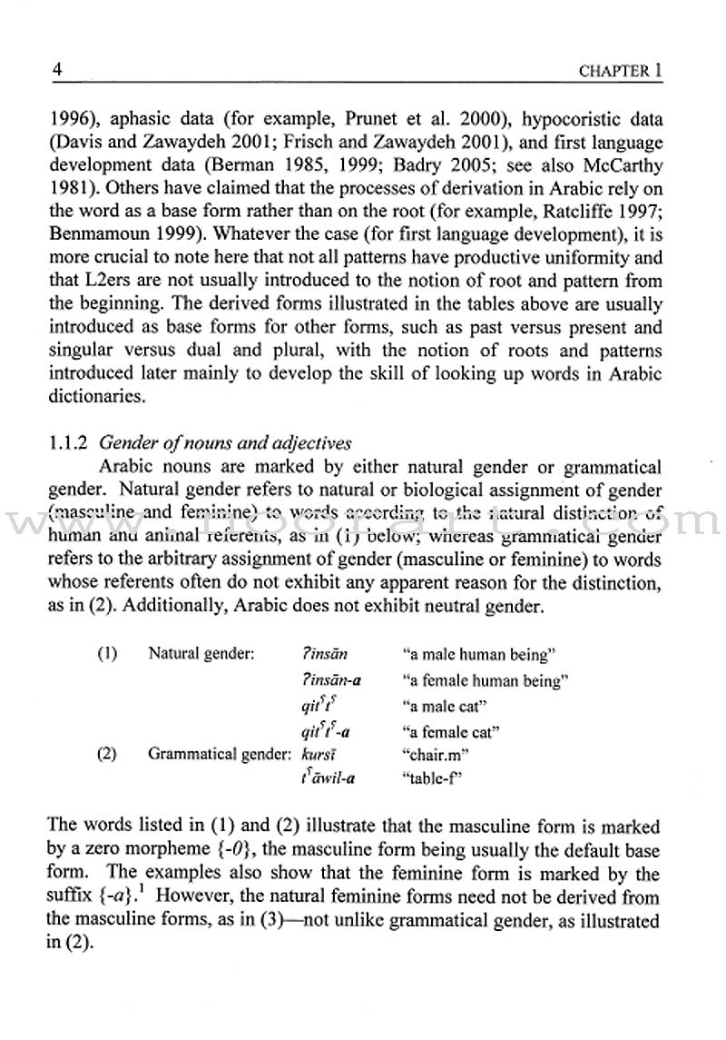 Arabic Second Language Acquisition of Morphosyntax