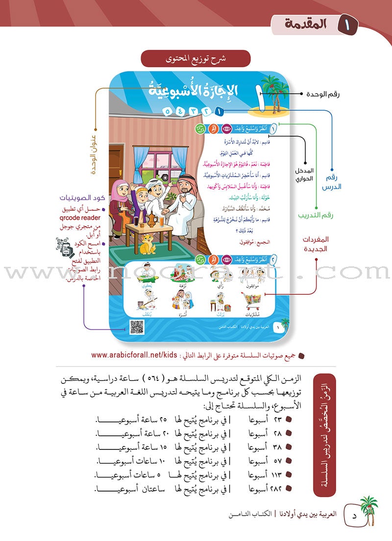 Arabic in Our Children's Hands Textbook: Level 8 العربية بين يدي أولادنا