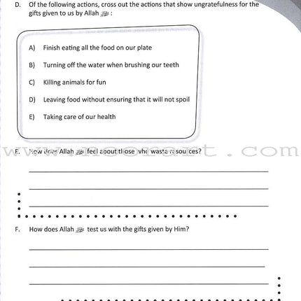 Teachings of the Qur'an Workbook: Volume 3