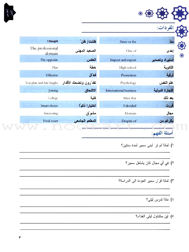 Arabic Language Through Dialogue - Part 3 (With Downloadable MP3 Files)