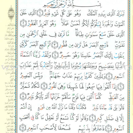 Tajweed Qur'an (Juz' Tabarak and Amma, Obvious Edition) مصحف التجويد