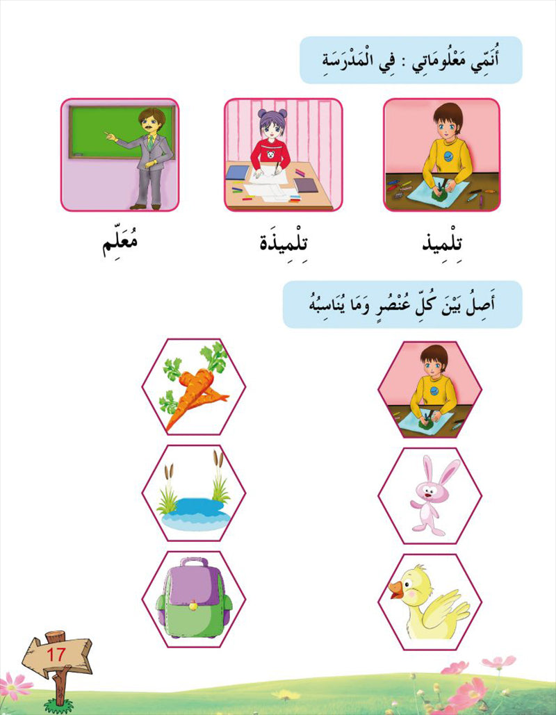 In the Arabic Language Garden Textbook: Level KG1 في حديقة اللغة العربية كتاب الطالب