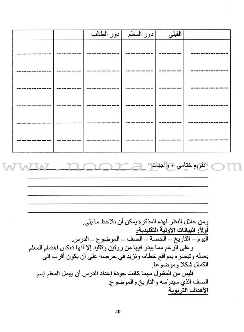 Horizons in the Arabic Language Teacher Book: Level 5