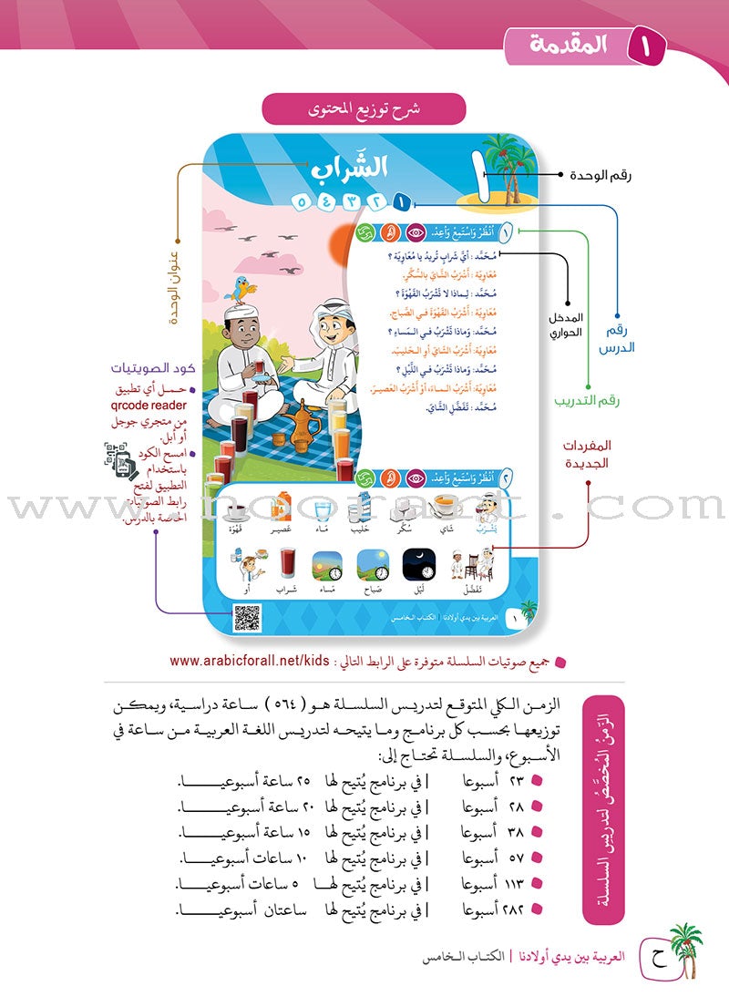 Arabic in Our Children's Hands Textbook: Level 5 العربية بين يدي أولادنا