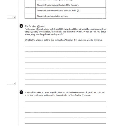 Safar Islamic Studies Workbook: Level 8