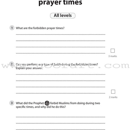 Safar Islamic Studies Workbook: Level 5