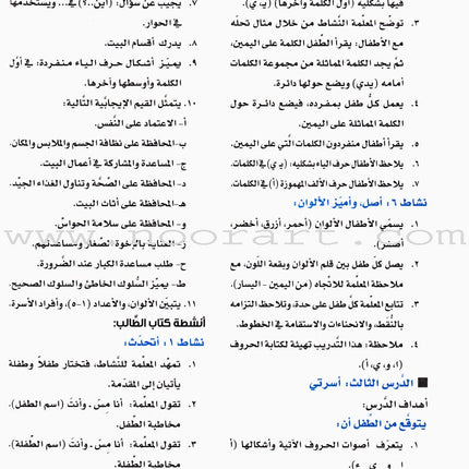 Itqan Series for Teaching Arabic Teacher Guide: KG2