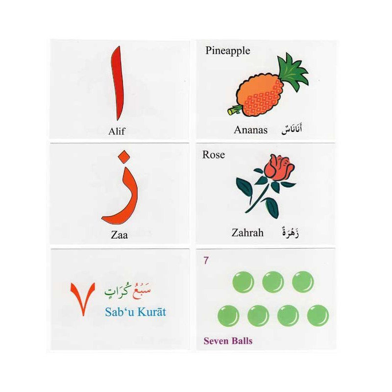 Learn Arabic the Language of Qur'an, Arabic-English Flash Cards